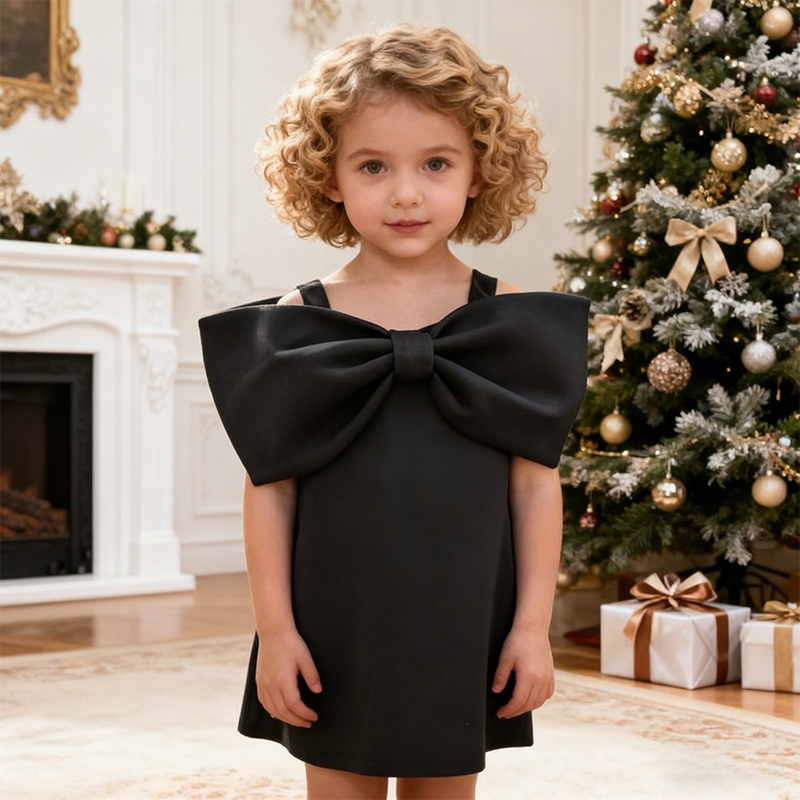 Satin Bow Sleeveless Regular Dresses - image 16