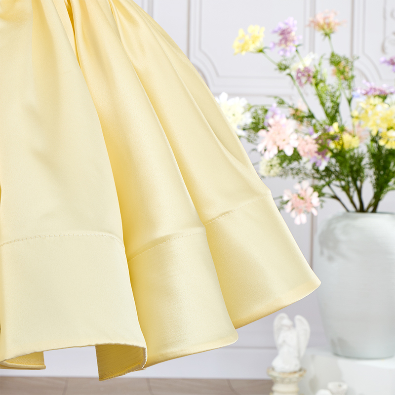 Satin Rosette Sleeveless Mid-long Dresses - image 10