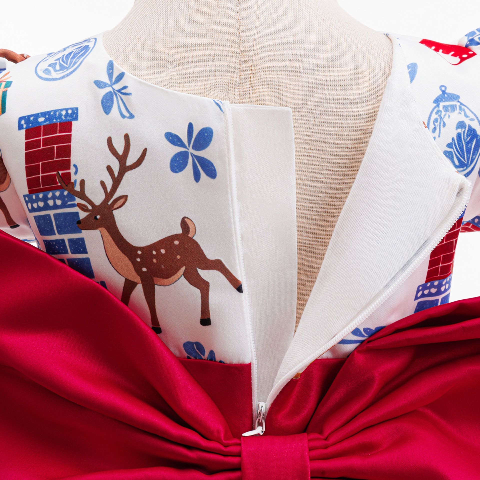 Satin Split Joint Short Sleeve Regular Dresses - image 14