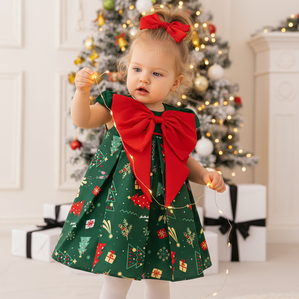 Satin Bow Cap Sleeve Midi Dresses - image 5