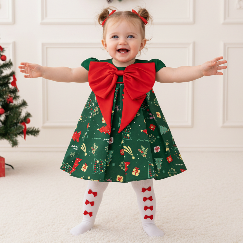 Satin Bow Cap Sleeve Midi Dresses - image 6