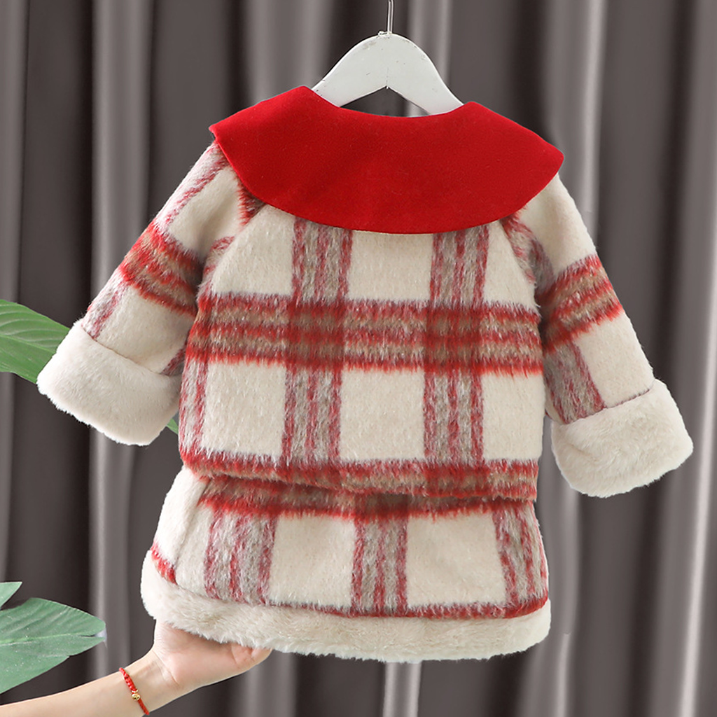 Woolen Fur Long Sleeve Short Two-piece Set - image 9