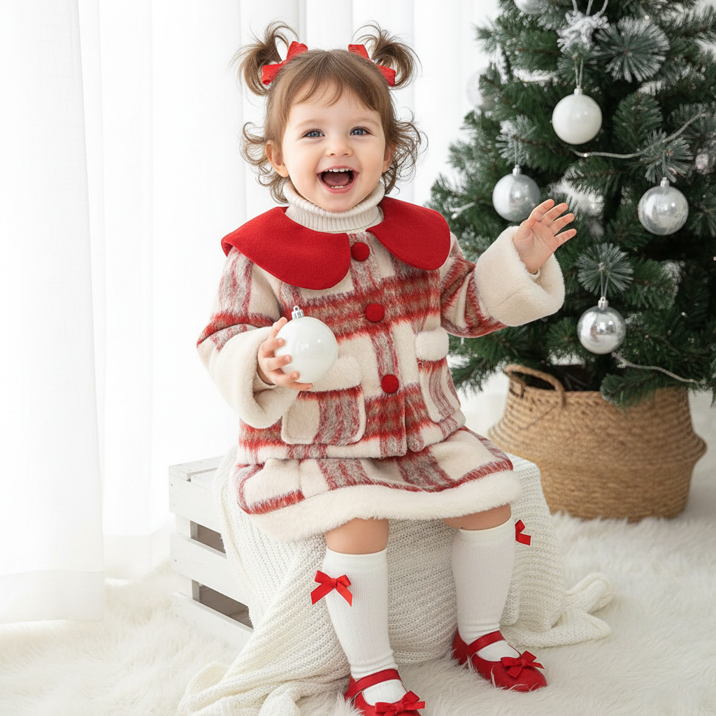 Woolen Fur Long Sleeve Short Two-piece Set - image 6