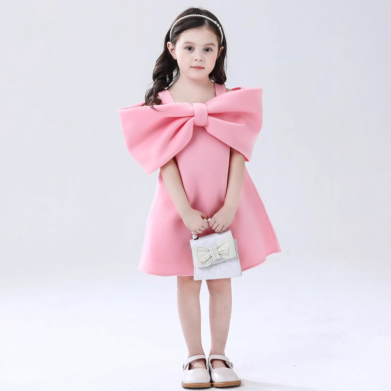 Satin Bow Sleeveless Regular Dresses - image 6