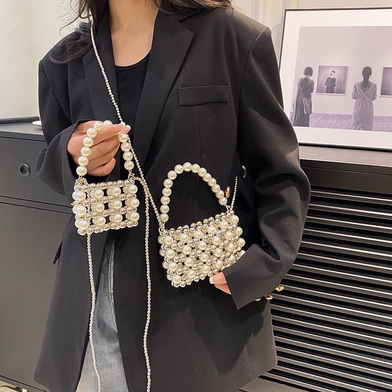 Solid With Pearls Bags - image 9