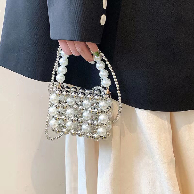 Solid With Pearls Bags - image 6