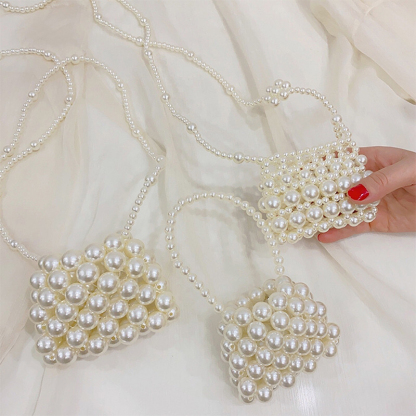 Solid With Pearls Bags - image 2