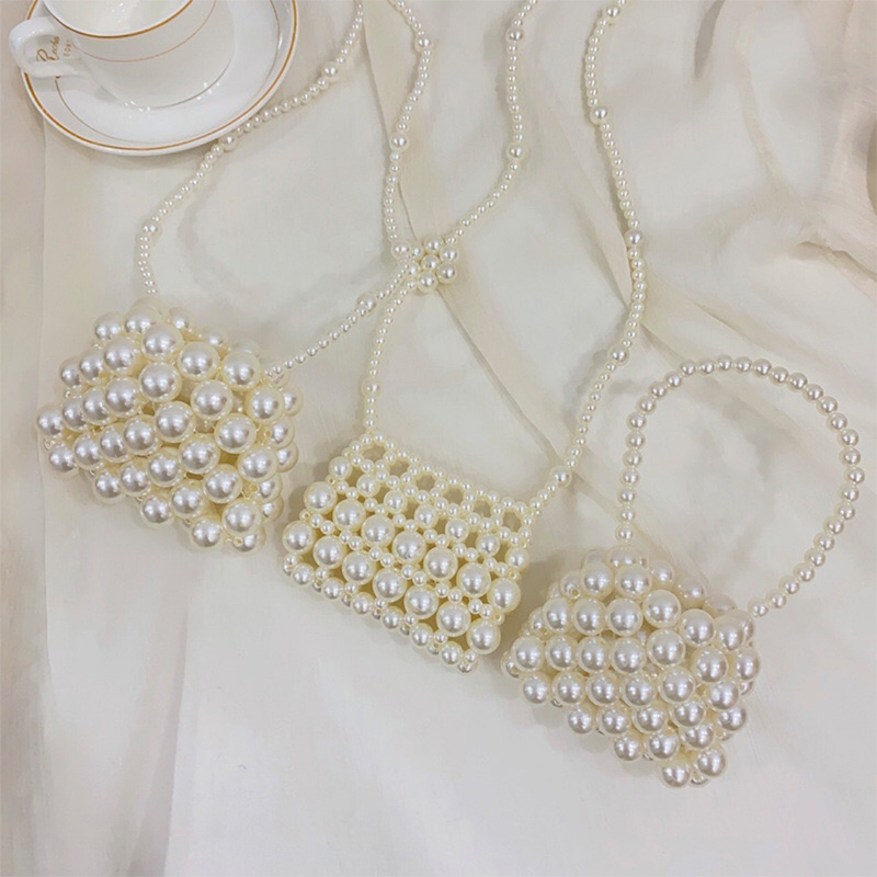 Solid With Pearls Bags - image 1