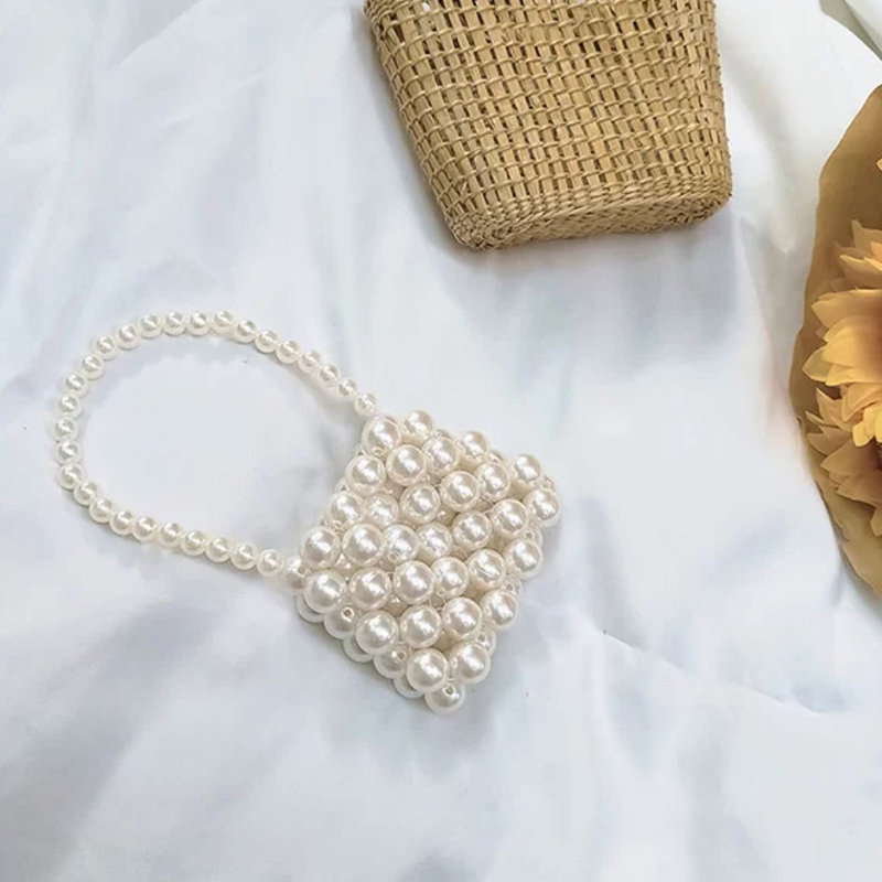 Solid With Pearls Bags - Dumpling Handheld - 0-16Y - image 3