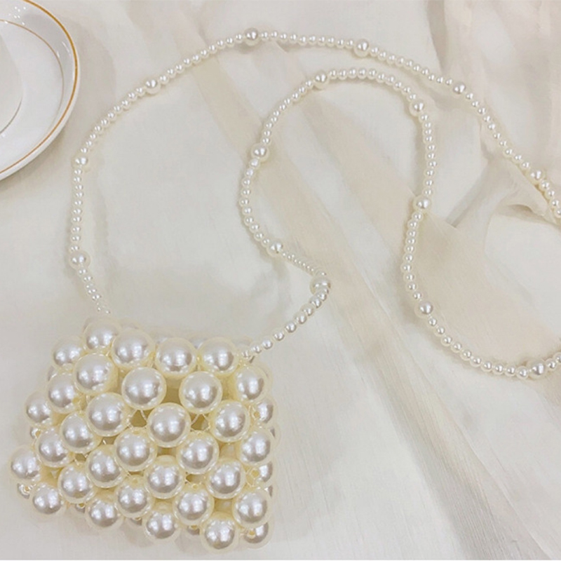 Solid With Pearls Bags - Dumpling Shaped Crossbody Bag 100cm - 0-16Y - image 4