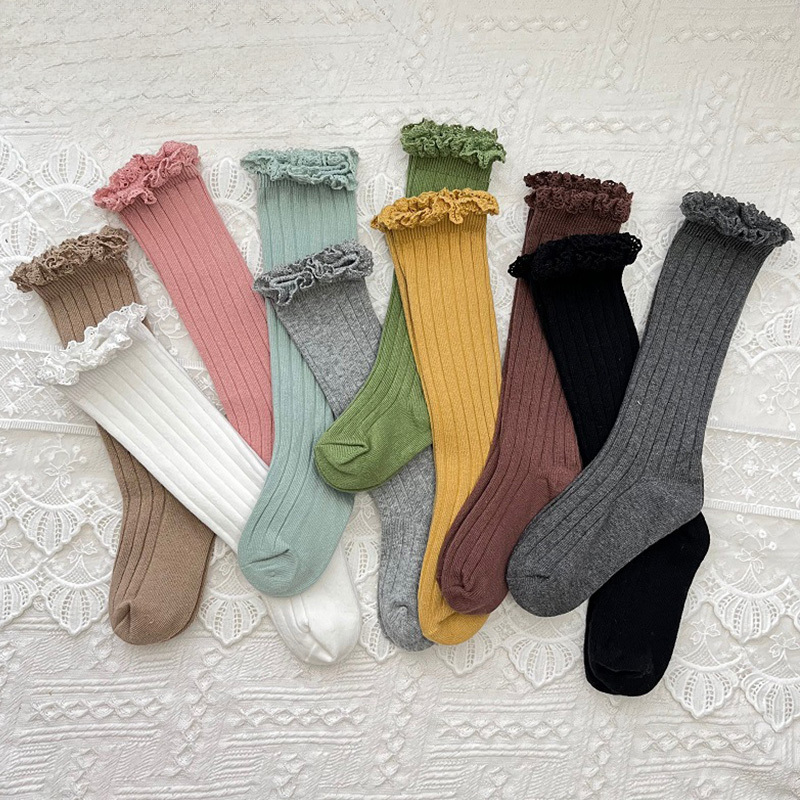 Solid Braided Design Socks - image 1
