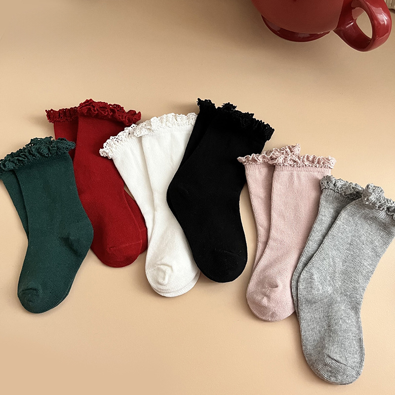 Solid Braided Design Socks - image 2