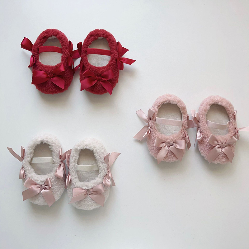 Solid Bow Round Toe Mary Janes - image 1