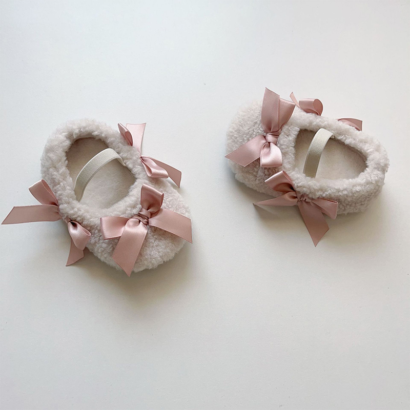 Solid Bow Round Toe Mary Janes - White - US4.5 (EUR20) - image 6
