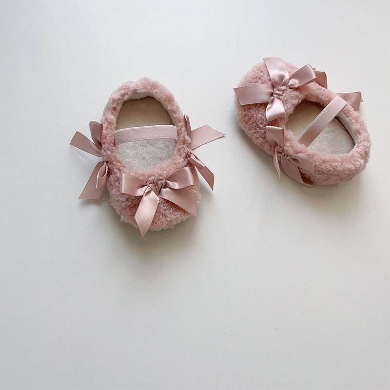 Solid Bow Round Toe Mary Janes - Pink - US4.5 (EUR20) - image 17