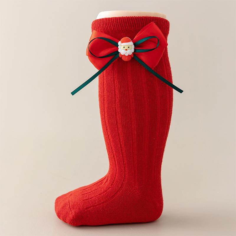 Solid With Bow Socks - image 10