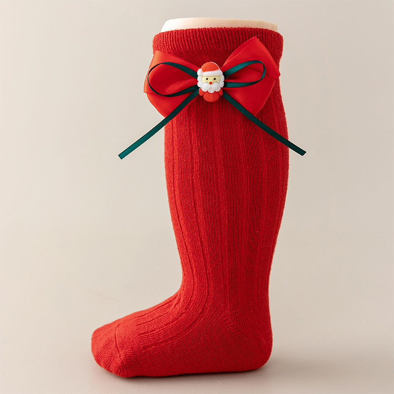 Solid With Bow Socks - image 10