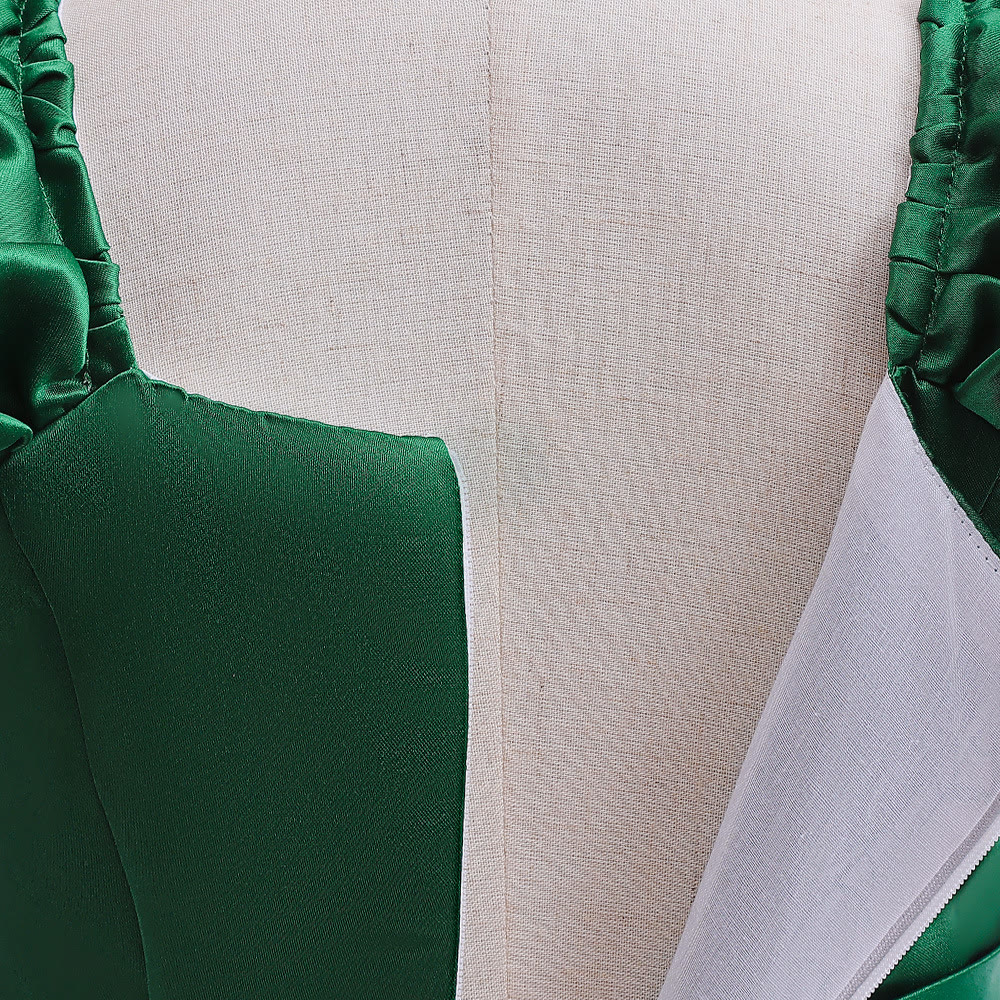 Satin Bow Long Sleeve Midi Dresses - image 21