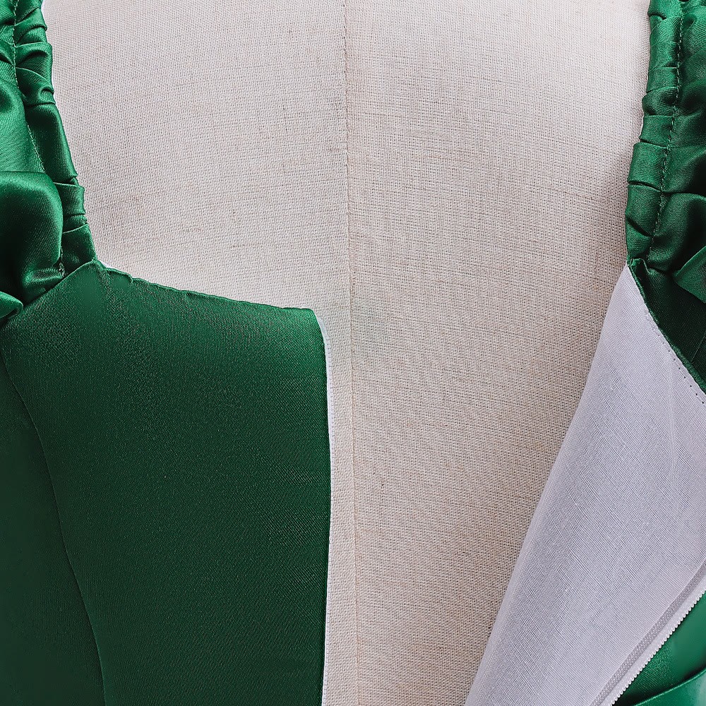 Satin Bow Long Sleeve Midi Dresses - image 21