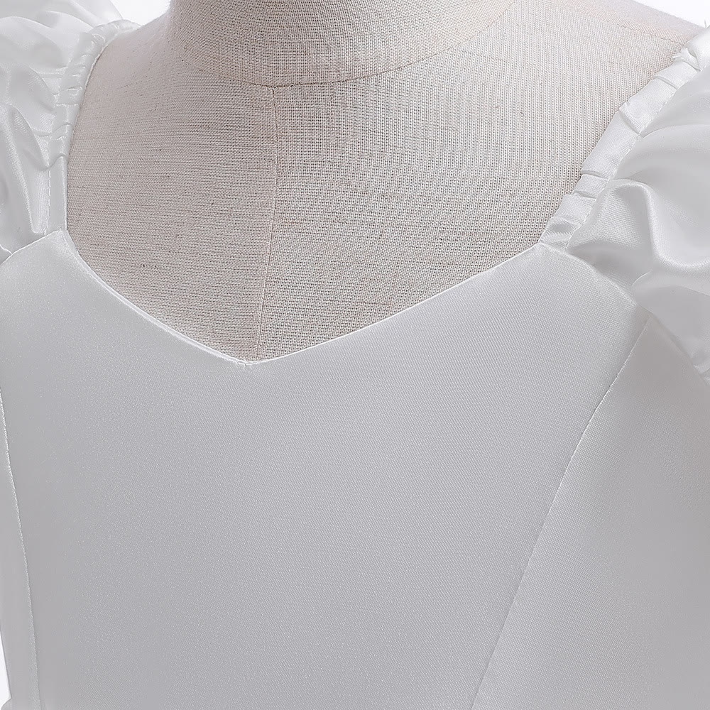 Satin Bow Long Sleeve Midi Dresses - image 25