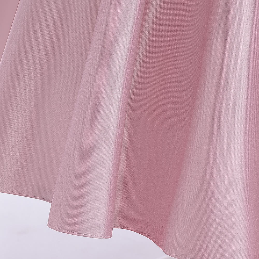 Satin Bow Long Sleeve Midi Dresses - image 32