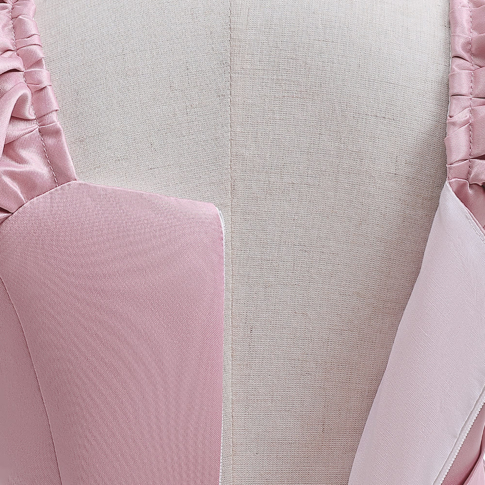 Satin Bow Long Sleeve Midi Dresses - image 33