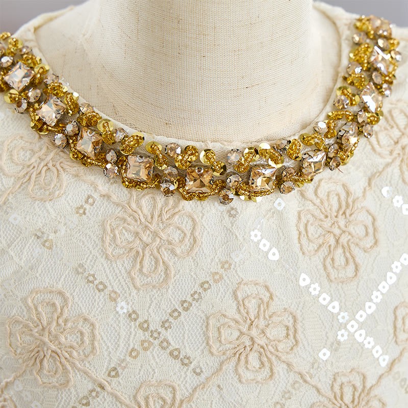 Glitter Folds Long Sleeve Midi Two-piece Set&tops - image 11