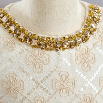 Glitter Folds Long Sleeve Midi Two-piece Set&tops - image 11