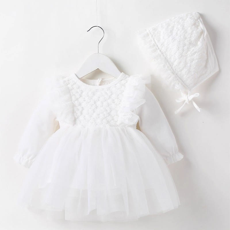 Cotton Lace Folds Long Sleeve Regular Bodysuit - image 2