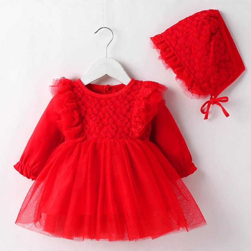 Cotton Lace Folds Long Sleeve Regular Bodysuit - image 12