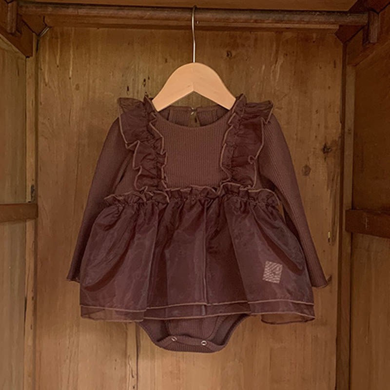 [Archive Sale] Cotton Flouncing Long Sleeve Regular Bodysuit - image 2