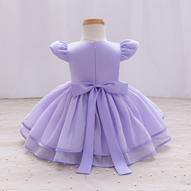 Organza Rosette Cap Sleeve Midi Dresses - image 22