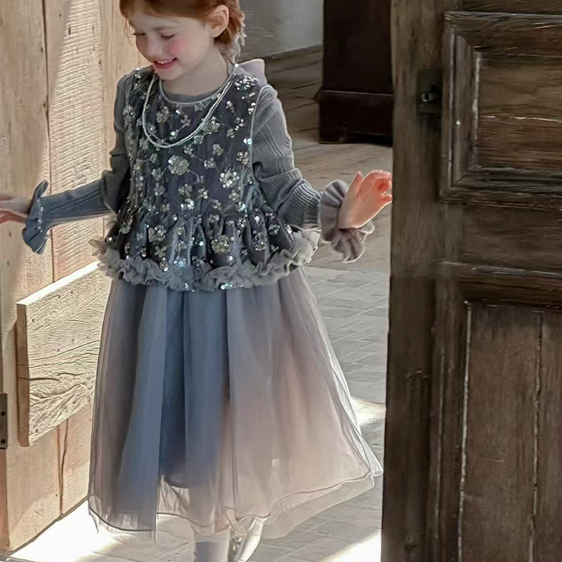 Velvet Panel Sleeveless Maxi Two-piece Set - image 2