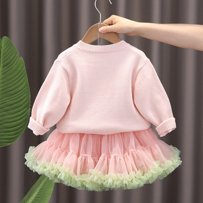 [Archive Sale] Yarn/wool Yarn Folds Long Sleeve Regular Two-piece Set - image 4