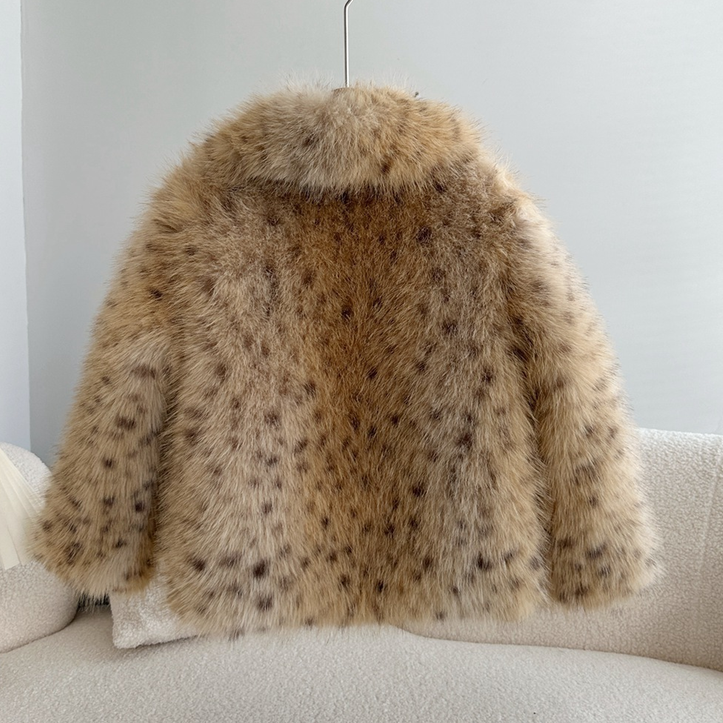 Faux Fur Collar Long Sleeve Regular Outerwears - image 2