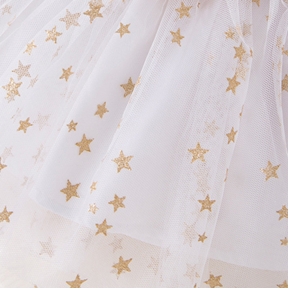 Mesh  Bow Printing Long Sleeve Regular Two-piece Set - image 5