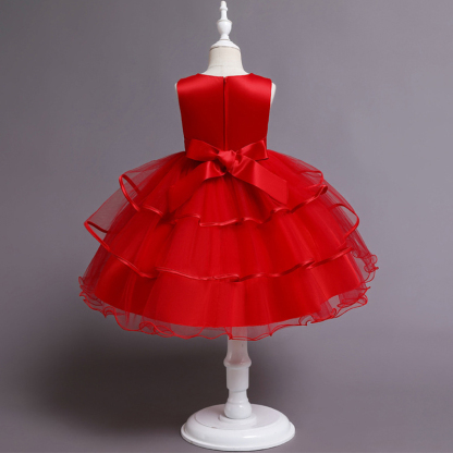 Mesh Embroidery Sleeveless Midi Dresses - image 10