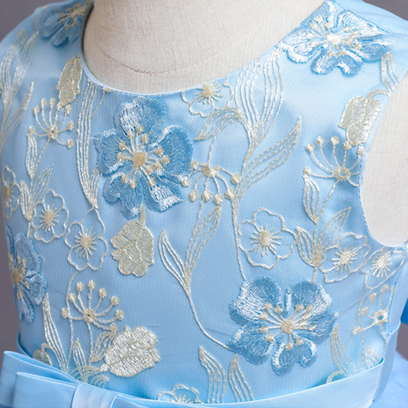 Mesh Embroidery Sleeveless Midi Dresses - image 6