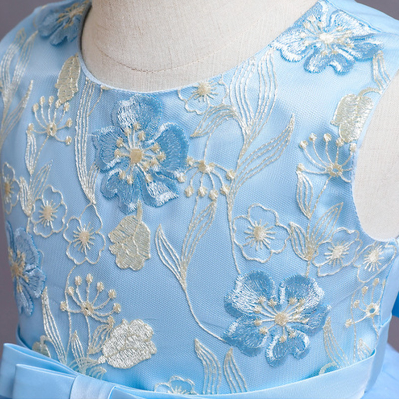 Mesh Embroidery Sleeveless Midi Dresses - image 6