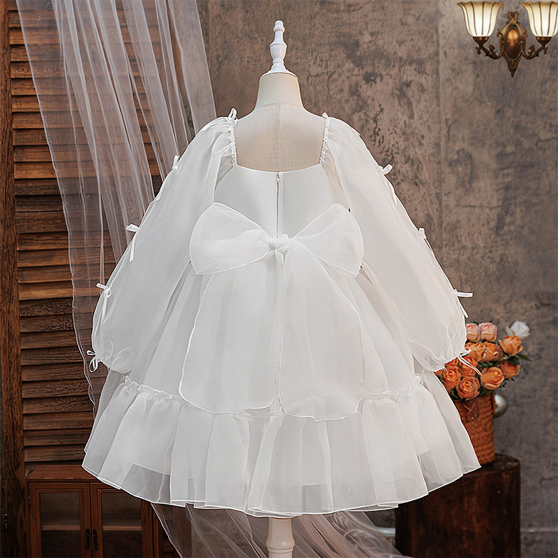 Chiffon Split Joint Long sleeve Midi Dresses - image 2