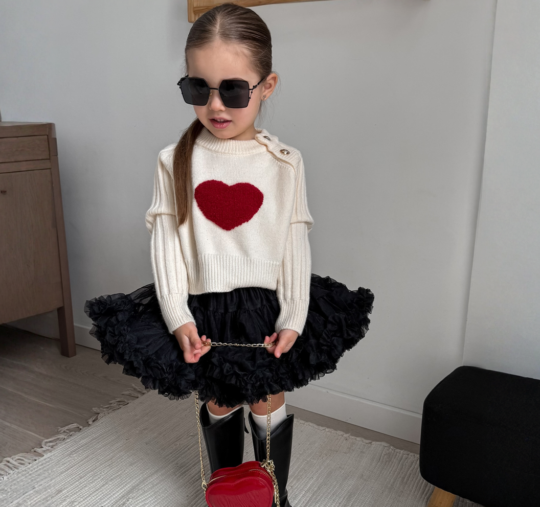 Knitting Button Long Sleeve Crop Two-piece Set - image 2