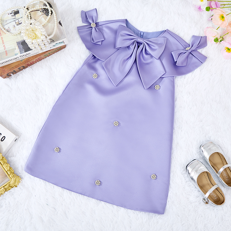 Satin Imitation Pearls Sleeveless Regular Dresses - image 6