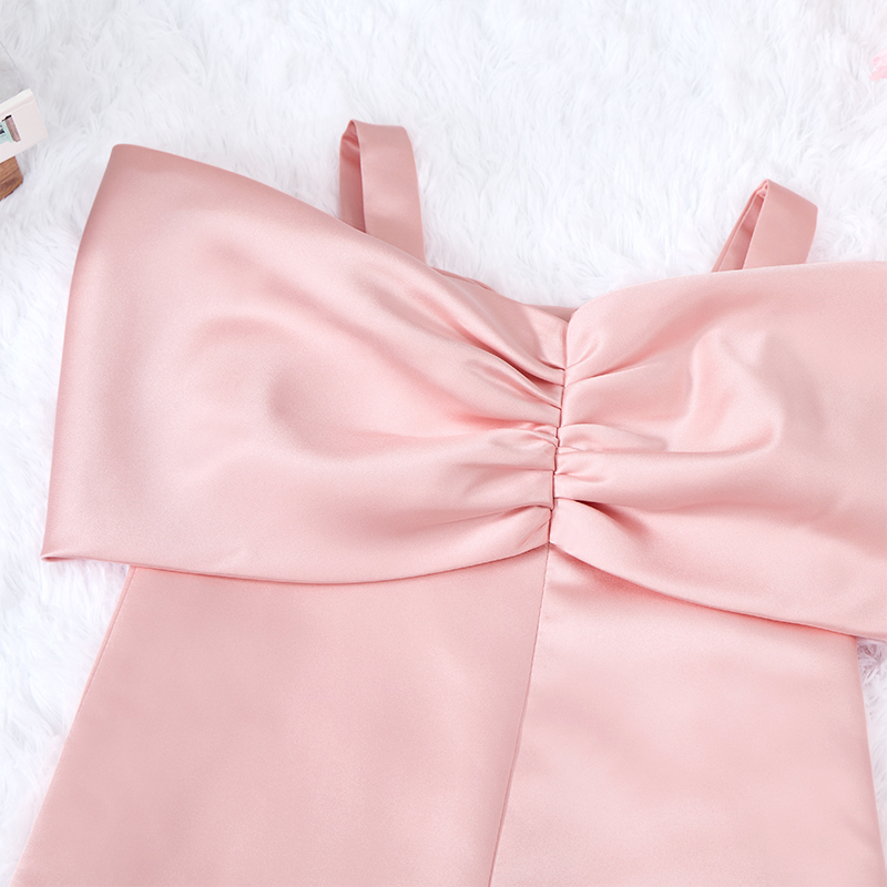 Satin Bow Sleeveless Regular Dresses - image 10