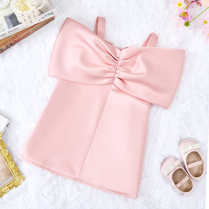Satin Bow Sleeveless Regular Dresses - image 4