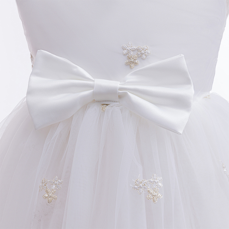 [Archive Sale] Mesh Bow Imitation Pearls Sleeveless Midi Dresses - image 9