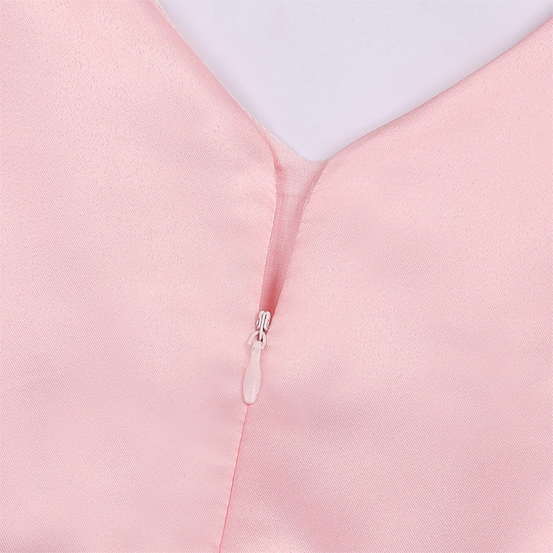 Satin Bow Cap Sleeve Regular Dresses - image 7