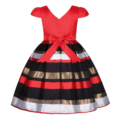 Satin Bow Cap Sleeve Regular Dresses - image 10