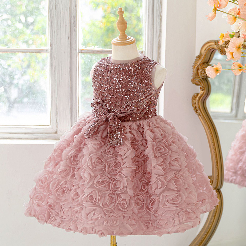 Glitter Bow Sleeveless Midi Dresses - image 2