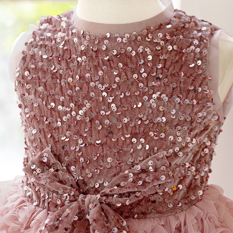Glitter Bow Sleeveless Midi Dresses - image 4