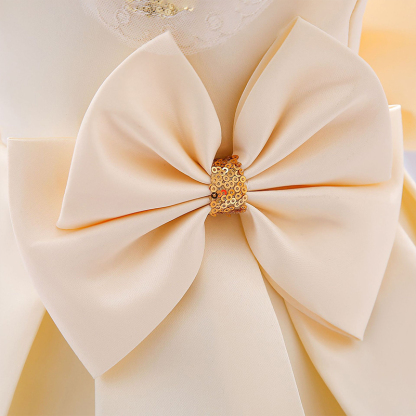 Satin Bow Sleeveless Midi Dresses - image 19